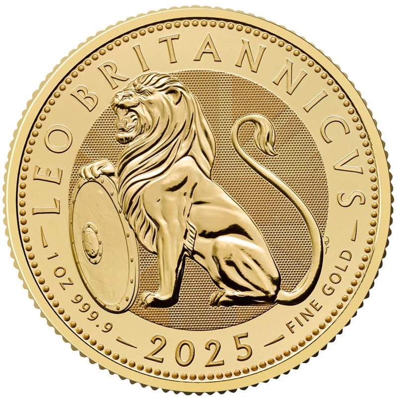 Золотая монета Великобритании 