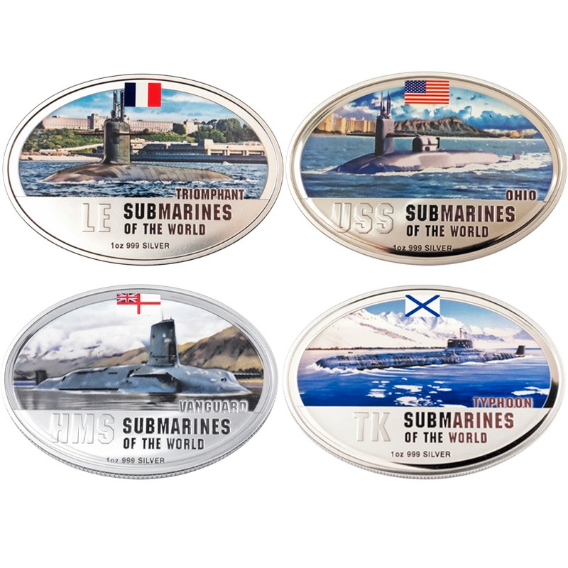 Набор из 4-х серебряных монет Фиджи 