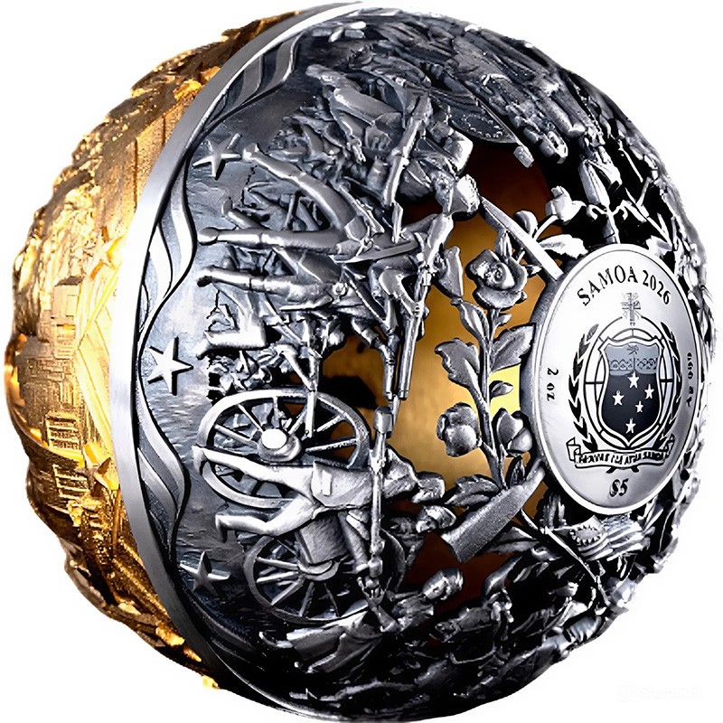 Серебряная монета Самоа 